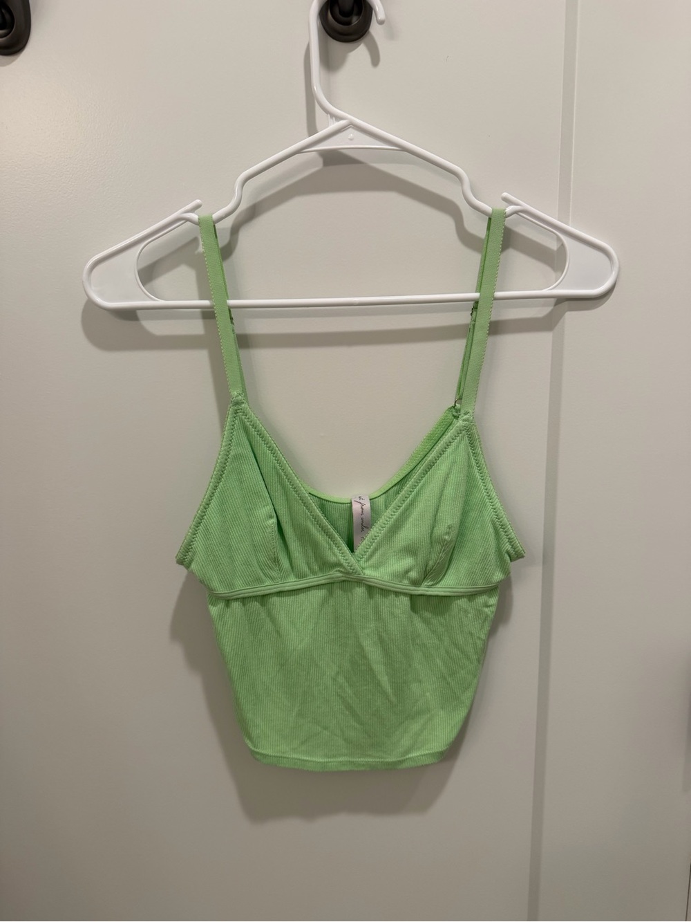 Urban Outfitters Light Green Ribbed Bralette Tank